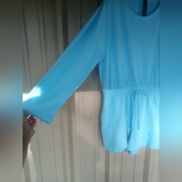 NEW Women's NY & C Baby Blue Romper Plus Size XXL - Picture 4 of 6